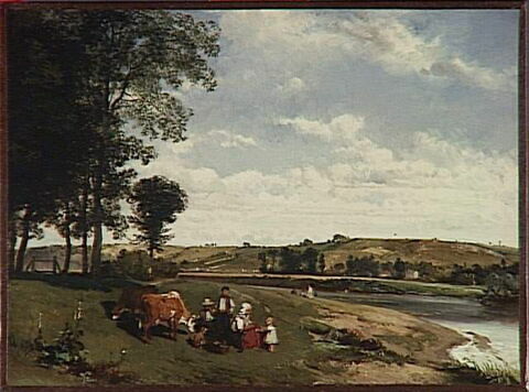 Famille de paysans au bord de l'eau, image 4/4