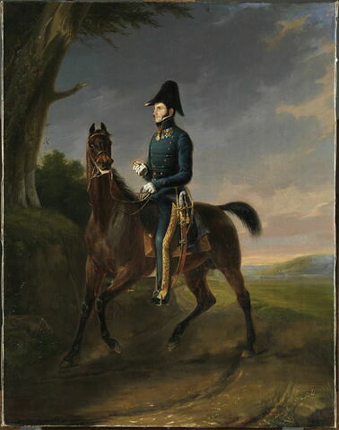 Portrait équestre de Léopold 1er roi des Belges, image 1/2