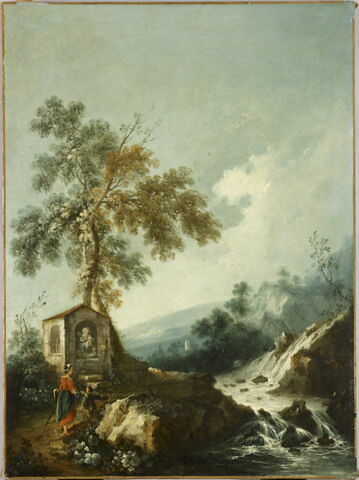 Paysage avec oratoire