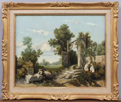 Paysage avec lavandière, image 2/17