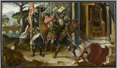 Héraclius décapitant Chosroes, roi des perses