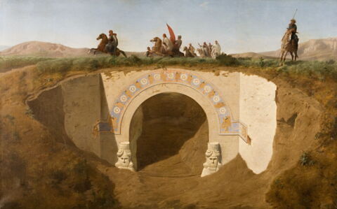 Visite du pacha de Mossoul aux fouilles de Khorsabad, ancienne Ninive, image 3/3