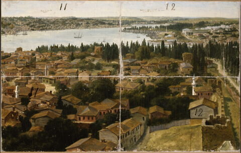 Panorama de Constantinople (divise en 16 compartiments numérotés), image 3/3