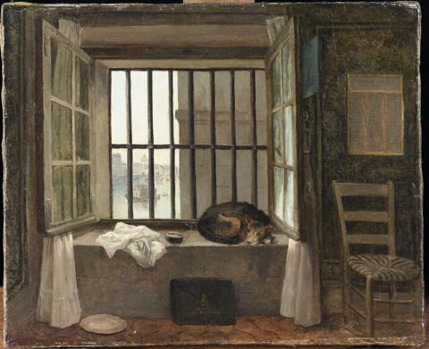 Vue de la cellule du baron de Besenval à la prison du Châtelet