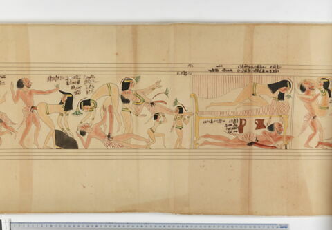 Copie du papyrus érotique Turin Cat. 55001, image 3/9