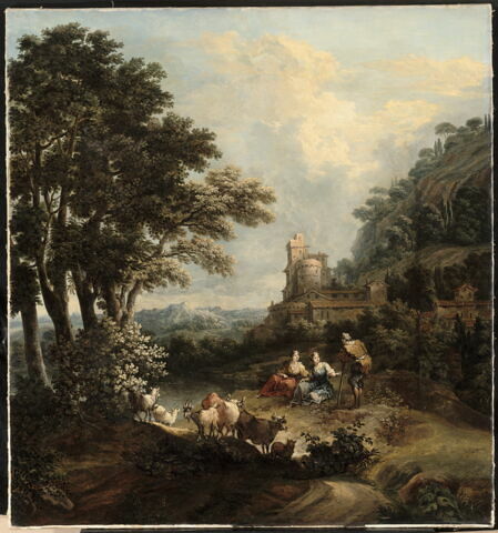 Paysage avec des bergers, image 3/3