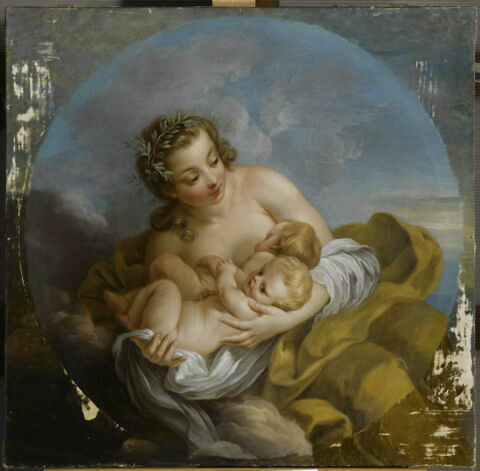 La Fécondité présente les deux filles aînées de Louis XV
