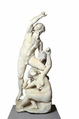 Adam et Eve avec le serpent à tête de femme