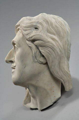 Tête de la statue funéraire du duc Anne de Noailles, image 3/4