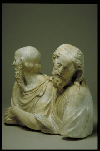 Deux bustes d'apôtres Cinqieme et sixième en partant de la gauche de la Cene de Saint-Jean de Troyes, image 3/4