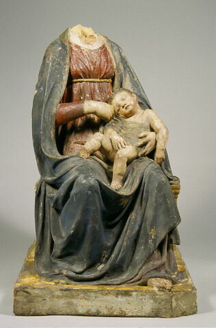 La Vierge assise tenant l'Enfant endormi sur ses genoux