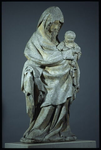 La Vierge et l'Enfant Jésus tenant un phylactère, image 3/12