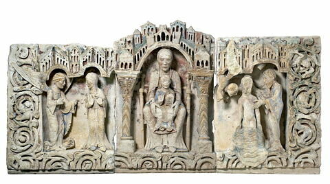 L'Annonciation, la Vierge en Majesté, le Baptême du Christ, image 11/57