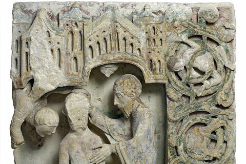 L'Annonciation, la Vierge en Majesté, le Baptême du Christ, image 42/57