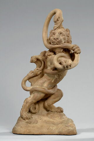 Combat entre un lion et un serpent, image 12/19