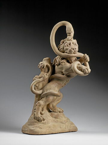 Combat entre un lion et un serpent, image 9/19