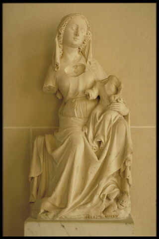 La Vierge assise portant l'Enfant et foulant aux pieds le démon sous la figure d'un faune, image 2/3