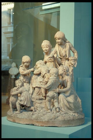 Les arrière-petits-enfants du peintre François Boucher jouant à la main chaude, image 3/5