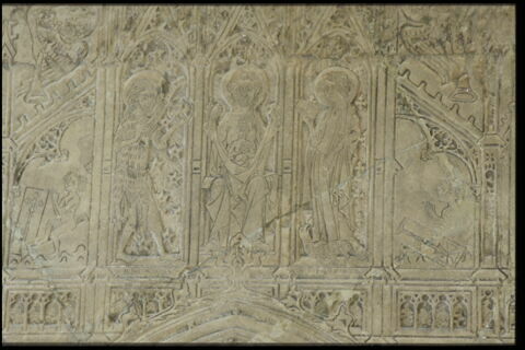 Dalle funéraire gravée de Jean Casse, chanoine et chancelier de la cathédrale de Noyon (+1350), image 8/8