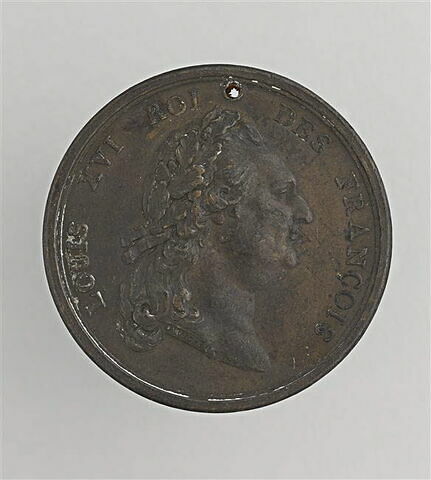 Médaille : Louis XVI / inscription, image 1/2
