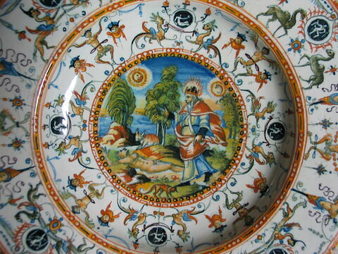 Assiette : la Création de l'Homme, image 2/8