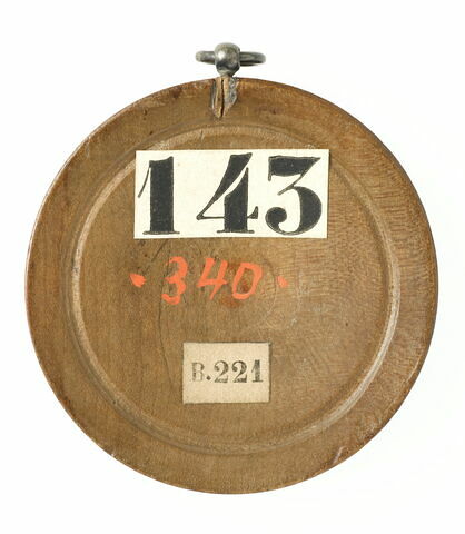 Pion de tric-trac : buste de femme de profil, image 2/2