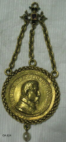 Médaille : Ernest de Bavière, électeur de Cologne /oeil de la Providence entre le soleil et la lune, image 1/2