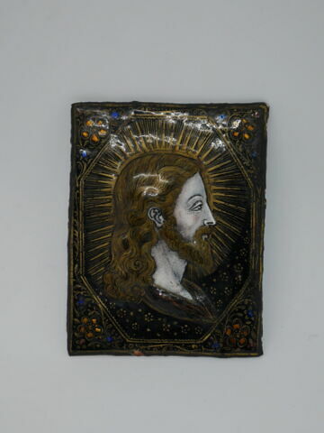 Plaque en relief : Tête de Christ