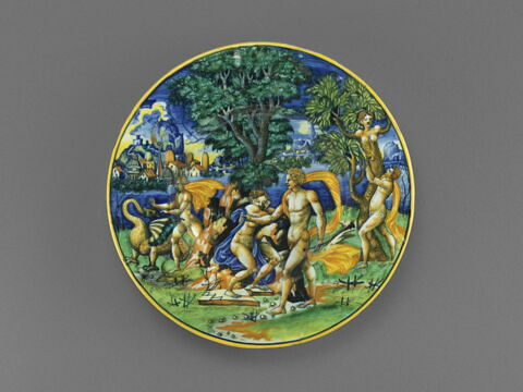 Assiette : Thétis et Pélée
