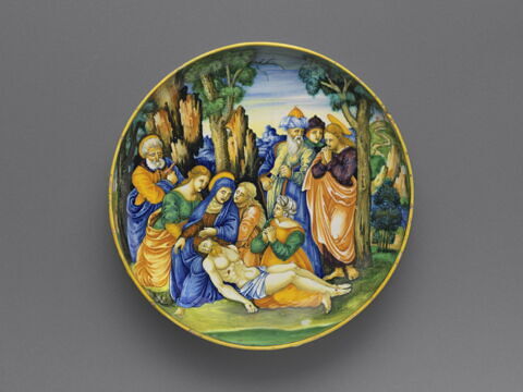 Coupe ronde : La Déploration du Christ