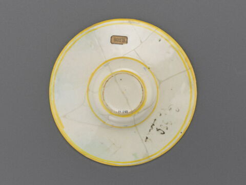 Assiette : armoiries des Salviati ; paysage
