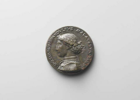Médaille : Sigismondo Pandolfo Malatesta de profil à gauche / le temple de Rimini, image 1/2