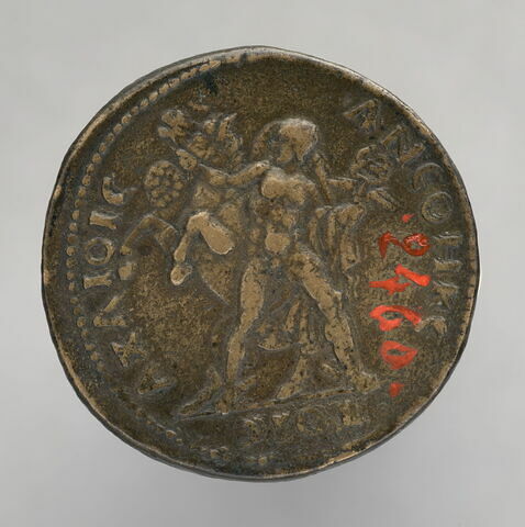 Médaille : Antinoüs / Mercure et Pégase, image 2/2
