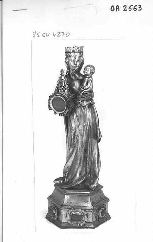 Statuette-reliquaire : Vierge à l'Enfant