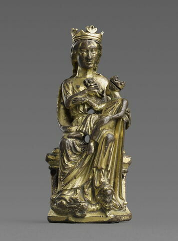 Statuette : Vierge allaitant l'Enfant, image 1/7