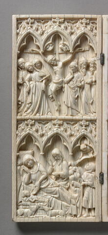 Diptyque : Nativité ; Adoration des mages ; Crucifixion ; Couronnement de la Vierge, image 3/5