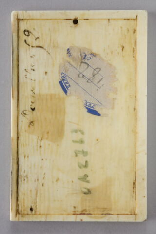 Feuillet de tablette à écrire : l'Offrande du coeur, image 2/2