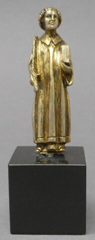Statuette : un saint tenant une palme et un livre