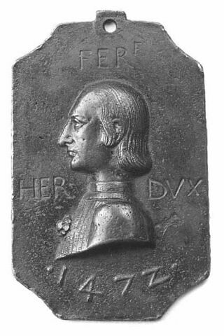 Plaquette : Hercule Ier d'Este (1431-1505), image 3/4