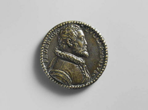Médaille : Federico Zuccaro (1543-1609), peintre / vue intérieure de la coupole de la cathédrale de Florence