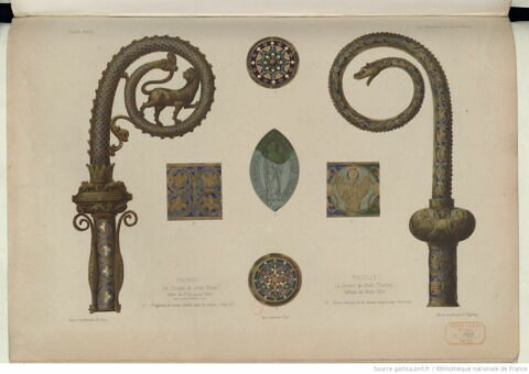 Plaque de mitre ou de gants faisant partie d'une paire (plaque de droite), image 3/3
