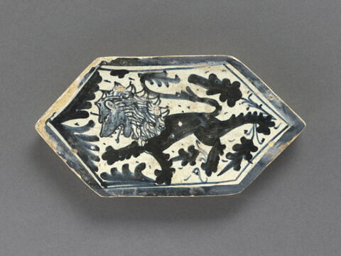 Carreau hexagonal : Lion