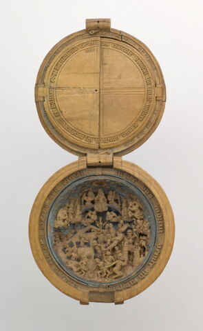 Grain de chapelet ou noix de prière : Dieu dans sa gloire ; le Jugement dernier, image 8/10