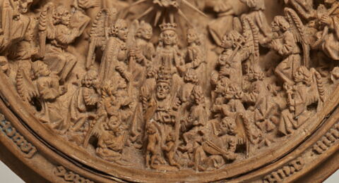 Grain de chapelet ou noix de prière : Dieu dans sa gloire ; le Jugement dernier, image 5/10
