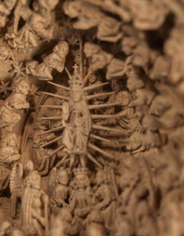 Grain de chapelet ou noix de prière : Dieu dans sa gloire ; le Jugement dernier, image 6/10