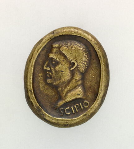 Plaquette : Buste de Scipion