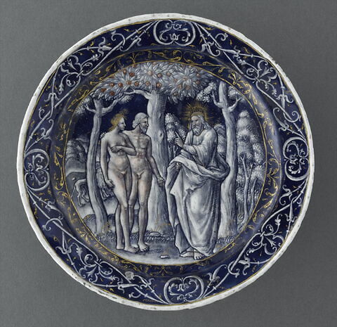 Assiette : L'Arbre de la connaissance du bien et du mal