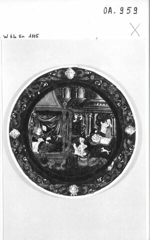 Assiette : La Naissance des fils de Joseph, image 3/4