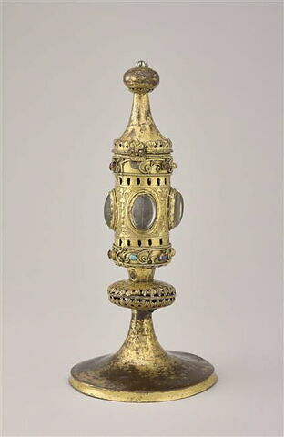 Petit reliquaire à monstrance cylindrique, image 7/9