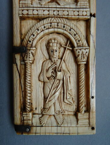 Triptyque en ivoire : Ascension. Saints., image 11/12